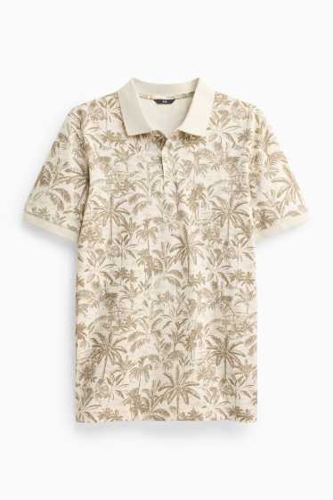 Heren - Poloshirt - beige