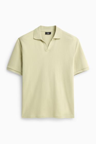 Heren - Poloshirt - relaxed fit - lichtgroen