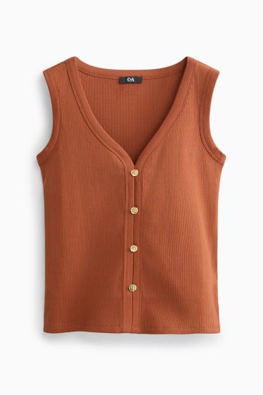 Dámské - Top - hnědá