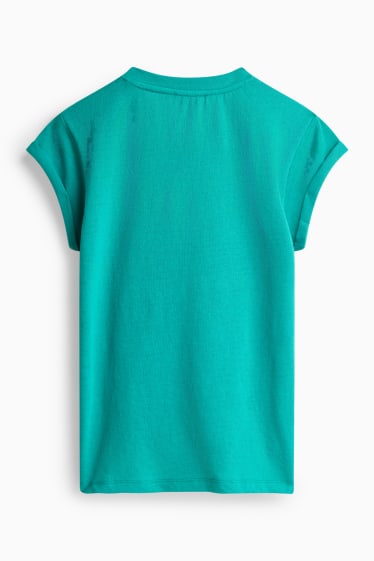 Dames - T-shirt - relaxed fit - groen
