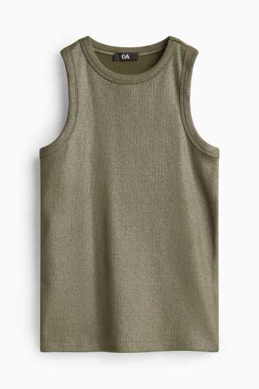 Dames - T-shirt - kaki