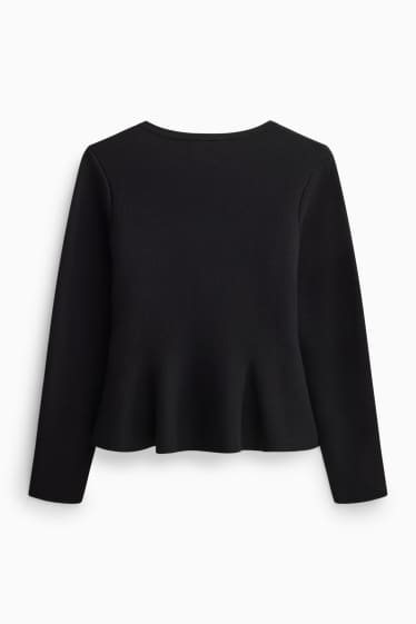 Damen - Strickjacke - schwarz