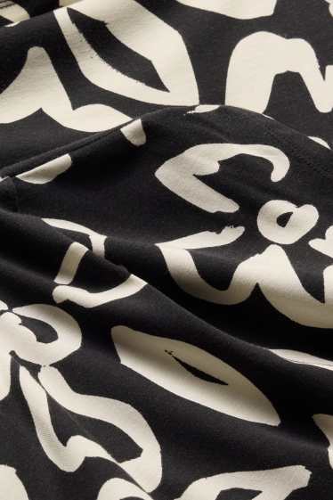 Dames - T-shirt - wit / zwart