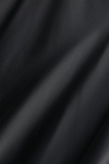 Damen - Satin-Rock - schwarz