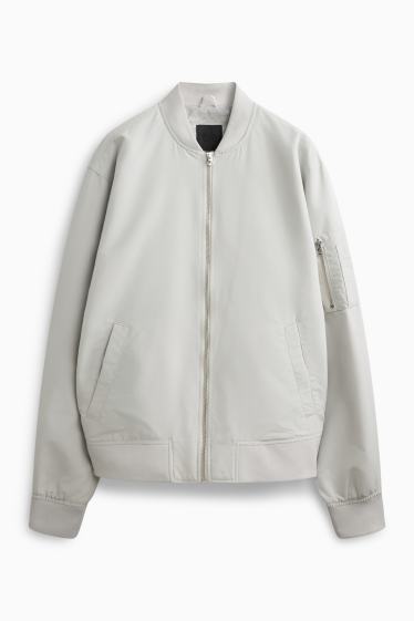 Home - Jaqueta bomber - gris clar