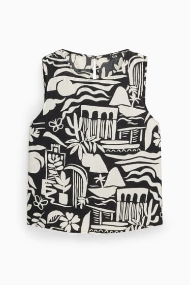 Donna - Camicia - nero / bianco