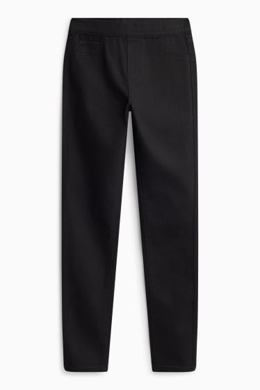 Damen - Jeggings Jeans - Mid Waist - schwarz