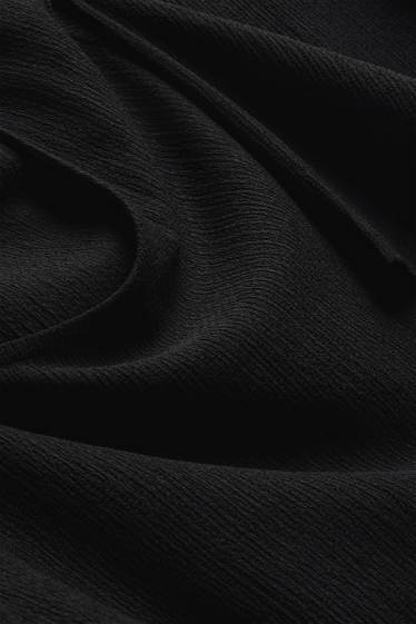 Mujer - Camiseta - con textura - negro