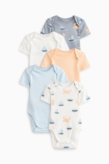 Baby: jongens - Babyrompertje - oranje