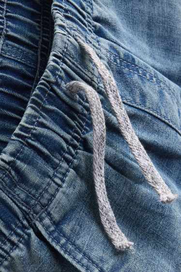 Kinder Buben - Jeans-Bermudas - jeansblau