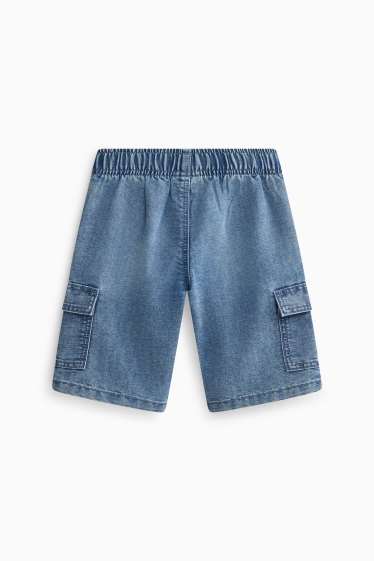 Kinder Buben - Jeans-Bermudas - jeansblau