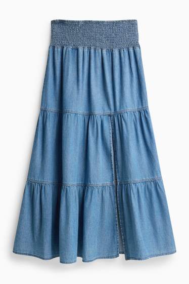 Femei - Fustă din denim - denim-albastru