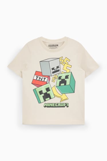 Děti - chlapci - Tričko s krátkým rukávem - béžová
