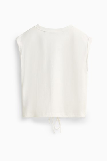 Damen - T-Shirt - Regular Fit - weiß