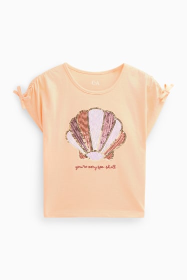 Children Girls - T-shirt - apricot