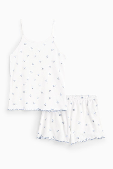 Nena - Pijama curt - blanc