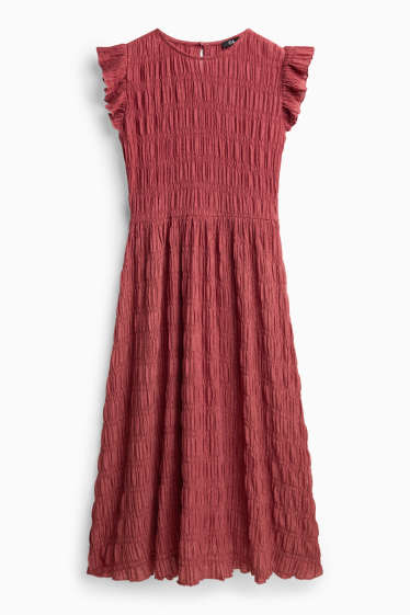 Femmes - Robe - rouge foncé