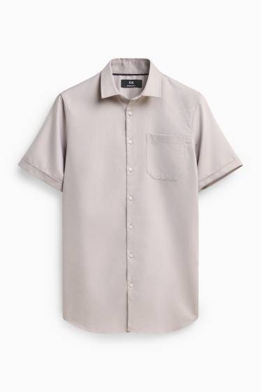 Bărbați - Cămașă office - gri