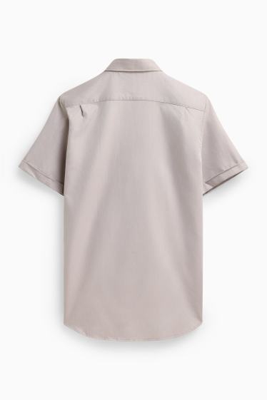 Bărbați - Cămașă office - gri