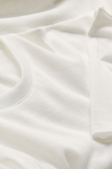 Damen - T-Shirt - Relaxed Fit - weiss