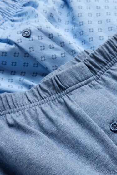 Herren - Multipack 2er - Boxershorts - blau / hellblau