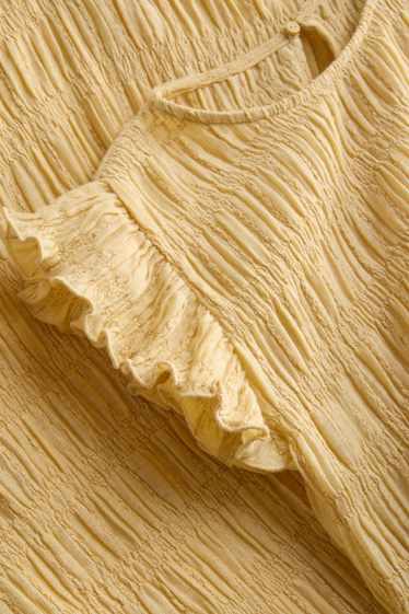 Femmes - Robe - jaune clair