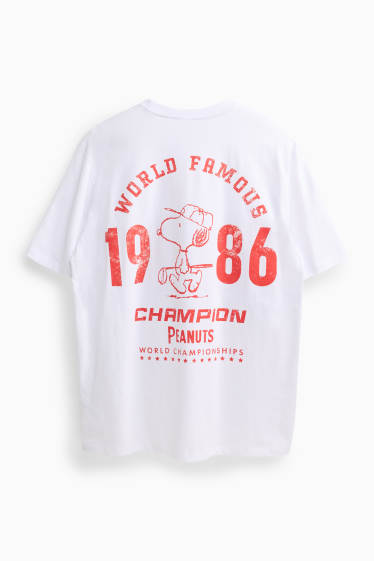 Herren - T-Shirt - Relaxed Fit - Peanuts - weiss