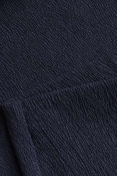 Dames - Flared legging - met structuur - blauw