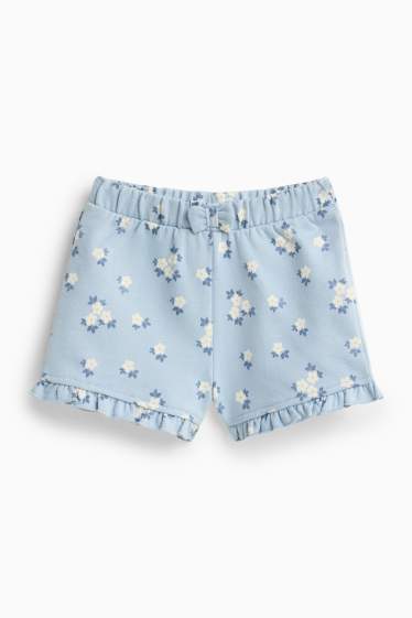 Baby: meisjes - Baby outfit - wit / lichtblauw