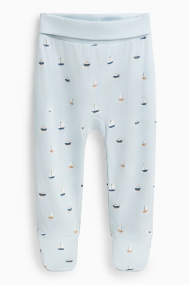 Niemowlęta chłopcy - Mis i żaglówka - komplet dla noworodka - 2 części - biały