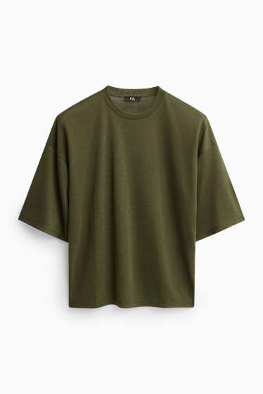 Damen - T-Shirt - Relaxed Fit - khaki