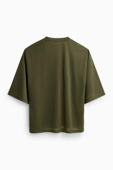 Damen - T-Shirt - Relaxed Fit - khaki