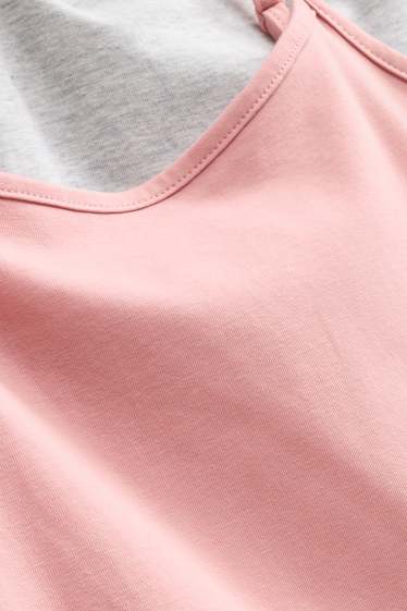 Damen - Multipack 2er - Top - zartrosa