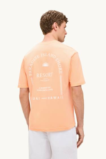 Herren - T-Shirt - Relaxed Fit - coral