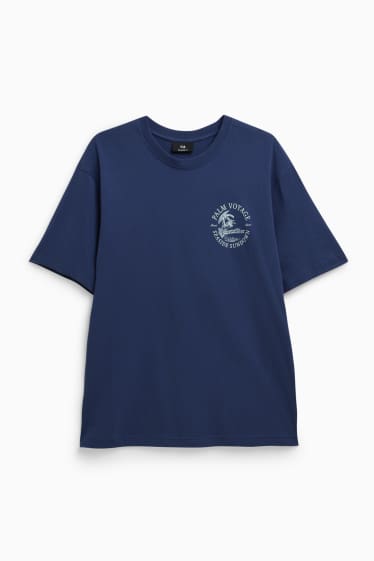 Herren - T-Shirt - Relaxed Fit - dunkelblau