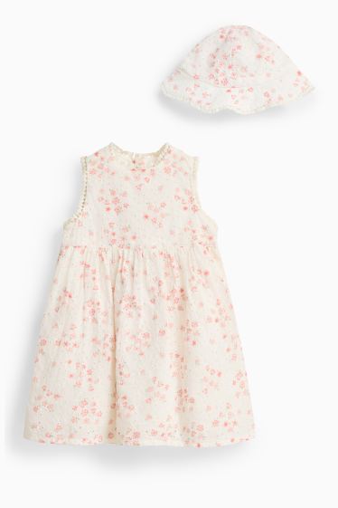 Miminka - dívky - Šaty pro miminka - bílá/růžová