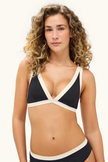 Damen - Bikini-Top - bügellos - LYCRA® XTRA LIFE™ - schwarz / weiß