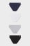 dark blue / white