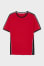 black / red