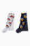 light gray / dark blue
