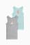 gray / mint green