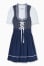 dark blue / white