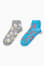 gray / turquoise
