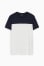 dark blue / white