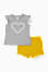 gris / jaune