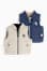 beige / blau