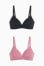 black / rose