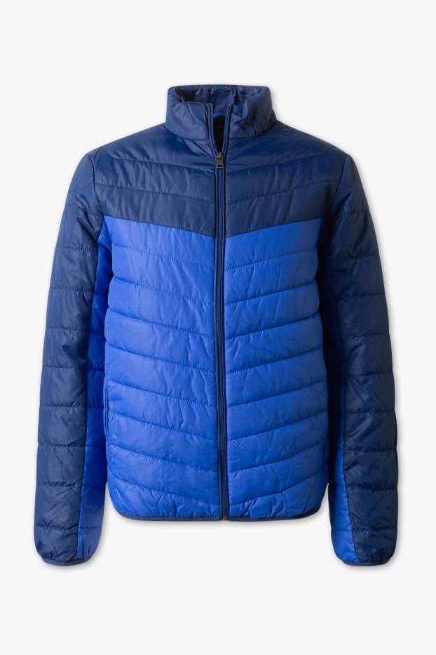 Herren - Steppjacke - blau / dunkelblau