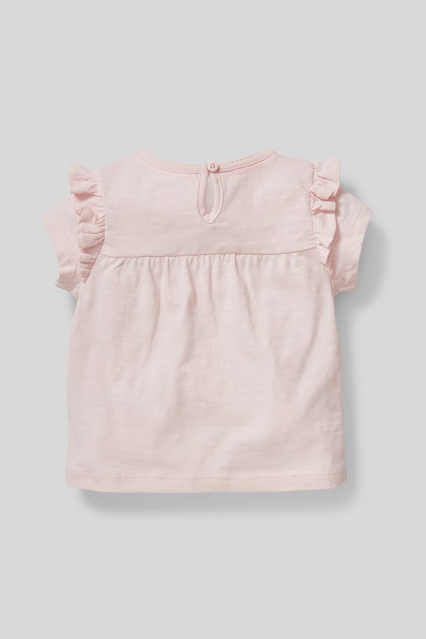 Baby Girls - Baby short sleeve T-shirt - pale pink