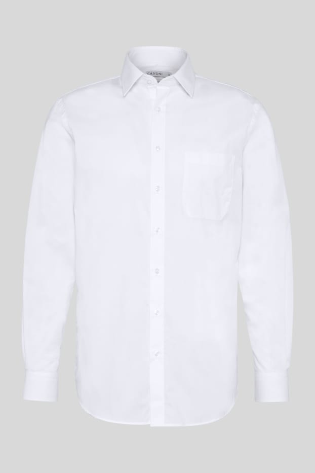 Herren - Businesshemd - Regular Fit - Kent - bügelleicht - weiß